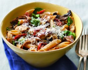whole grain penne and mood boosting foods