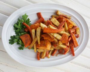 Sweet and Spicy Roasted Vegetables 