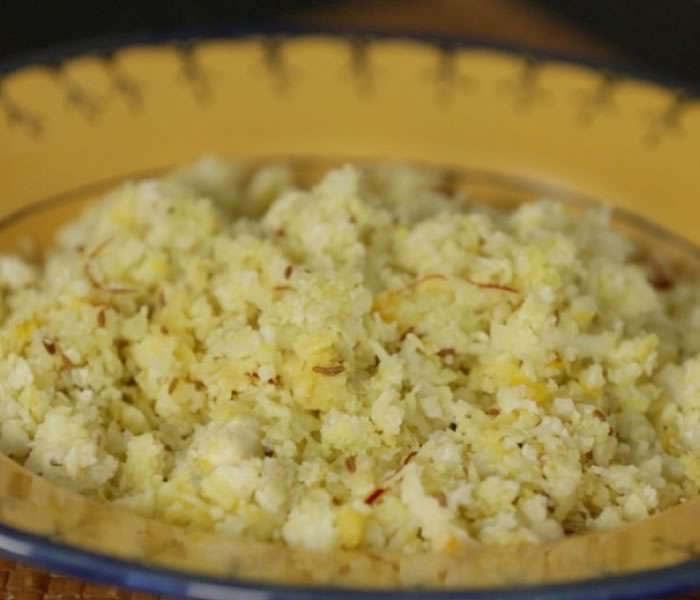 Cauliflower ‘Rice’ With Cumin and Saffron