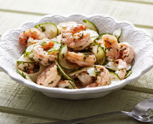 Shrimp Salad With Lime and Mint Dressing 