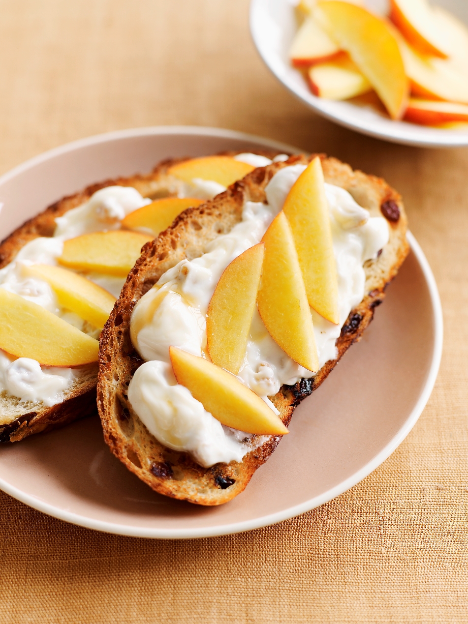 Cinnamon Raisin Toast with Honey-Walnut Spread