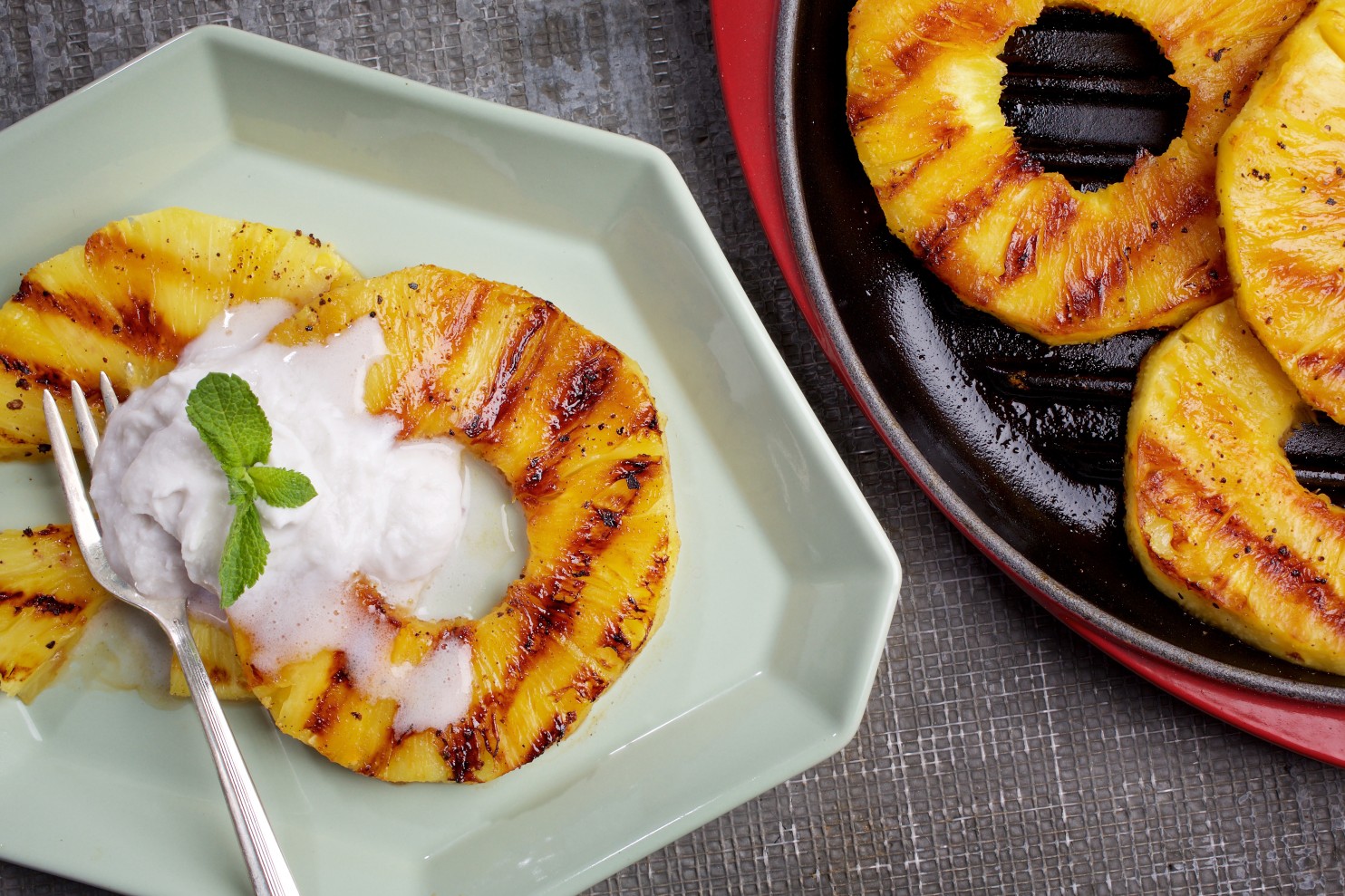 Grilled Pineapple with Coconut Whipped Cream