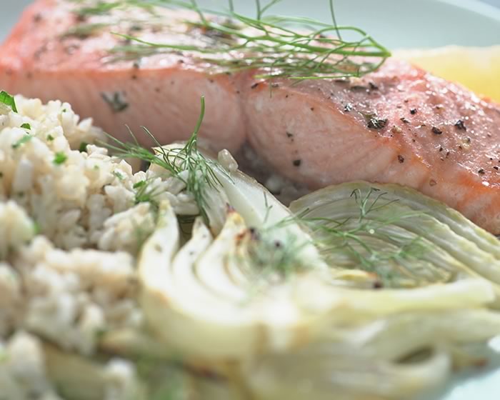 Roasted Provencal Salmon and Fennel