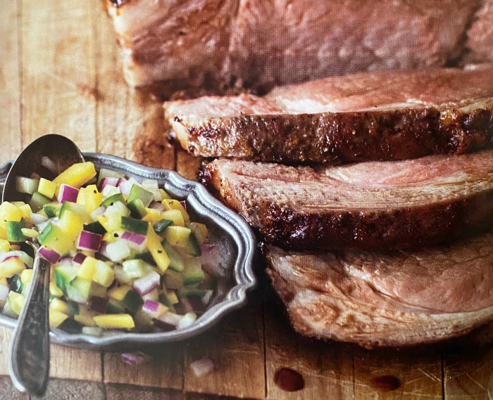 Jerk Pork Loin with Mango Cucumber Salsa