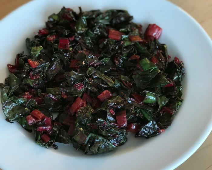 Simple Sauteed Swiss Chard