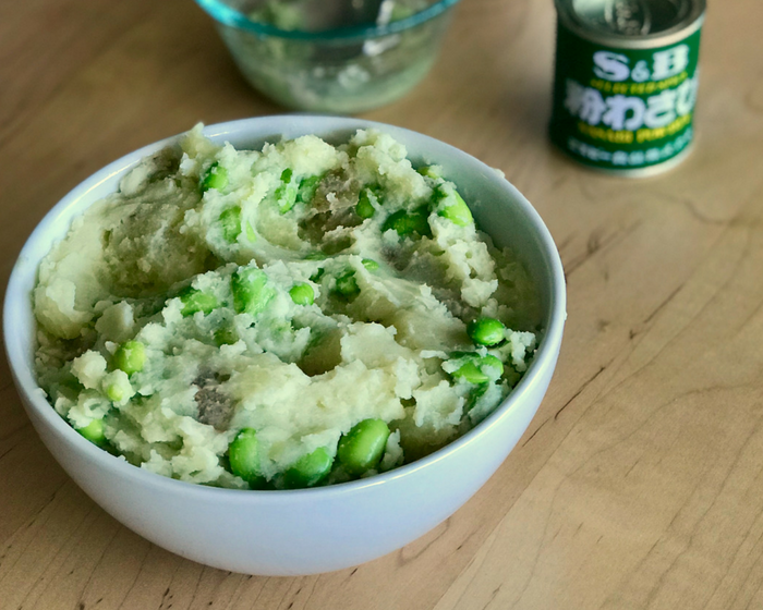 Wasabi Mashed Potatoes and Peas