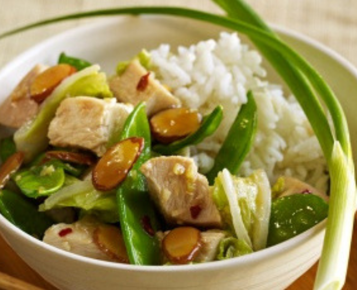 Turkey Almond Stir Fry