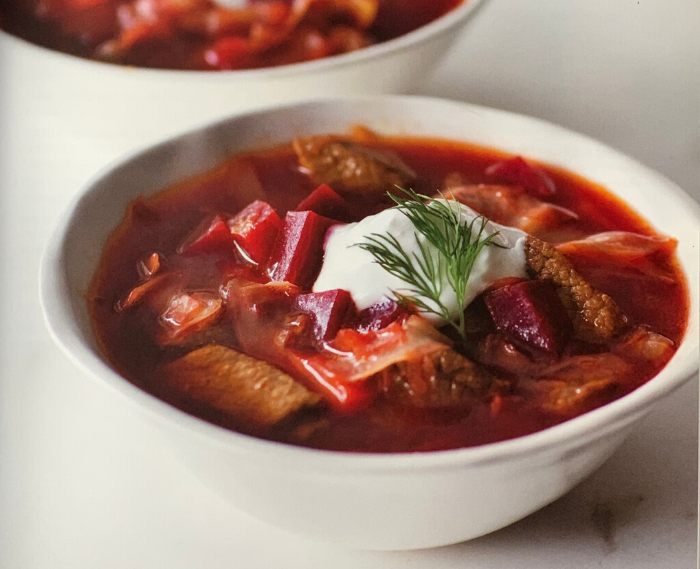 Russian Beef and Vegetable Soup (Borscht)