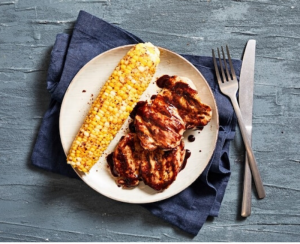 Grilled Chicken Thighs With Blueberry Barbecue Sauce