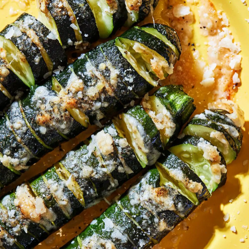 Hasselback Zucchini