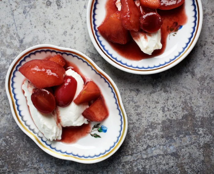 Fall Fruits in Port Wine Sauce