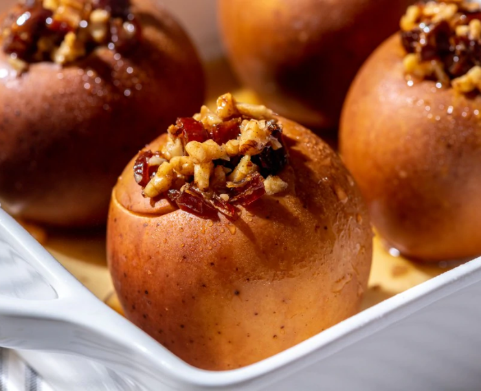 Walnut and Date-Stuffed Baked Apples