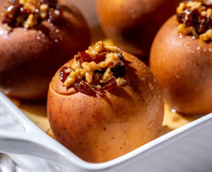 Walnut and Date – Stuffed Baked Apples