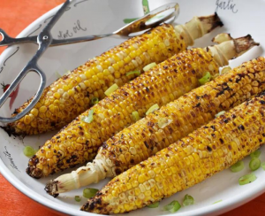 Grilled Corn With Miso Honey Butter