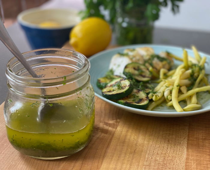 Mediterranean Lemon-Herb Drizzle