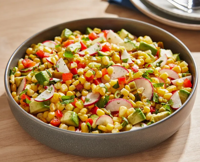 Corn Salad With Avocado, Pickled Jalapeño and Cilantro