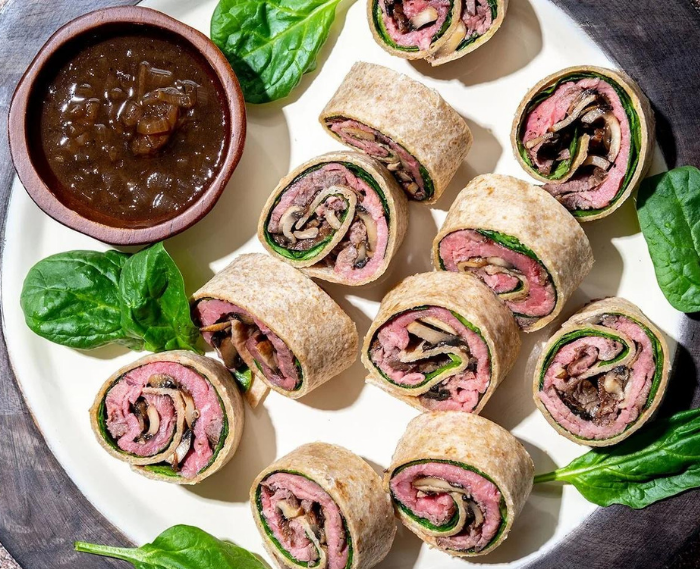 French Dip Pinwheels