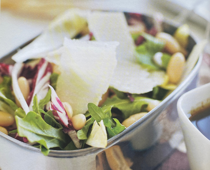 5-Minute Salad: Tricolor Salad with White Beans and Parmesan