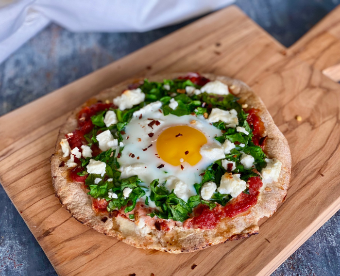 Shakshuka Pita Pizzas