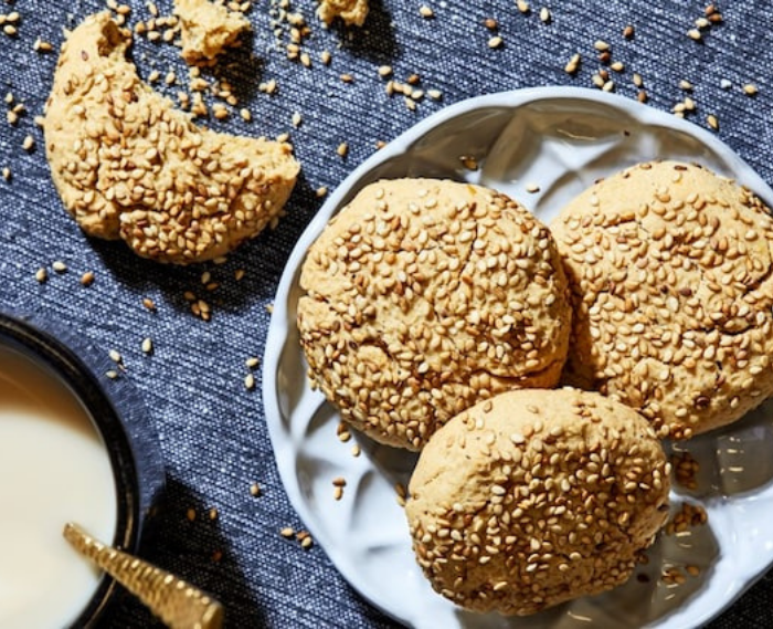 Greek-Style Olive Oil Sesame Cookies