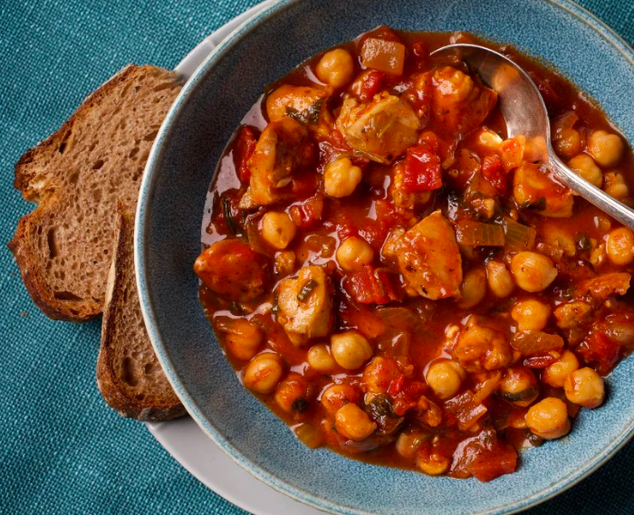 Aromatic Chicken and Chickpea Stew