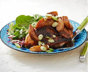 Miso-Ginger Roasted Chicken and Pears