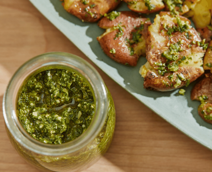 Carrot Top Pesto