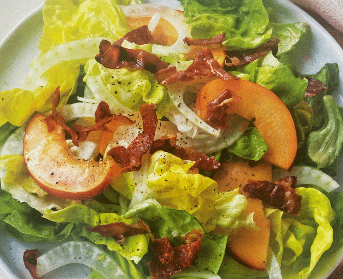 Nectarine and Fennel Salad with Crispy Prosciutto