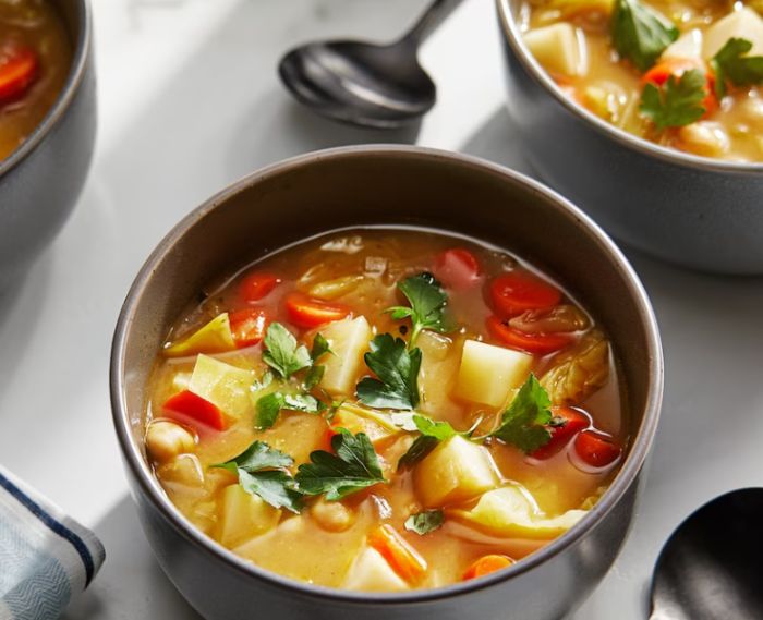 Winter Vegetable Soup with Miso