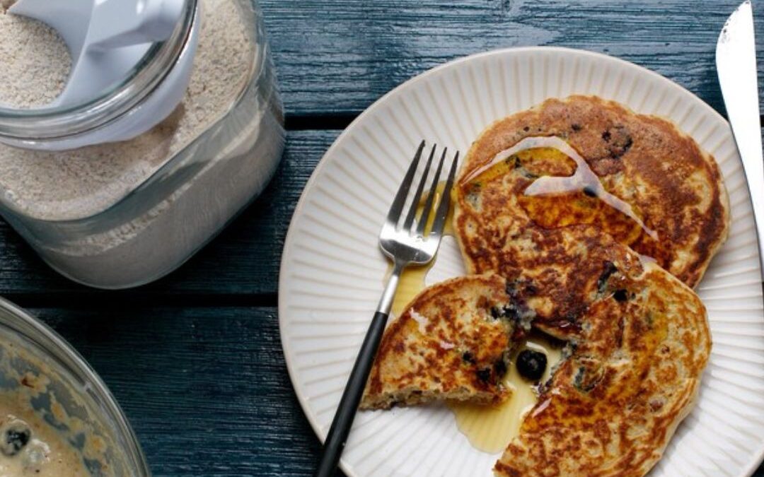 DIY Whole-Wheat Almond Pancake Mix