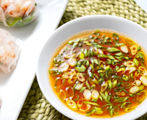 Colorful Summer Rolls With Dipping Sauce