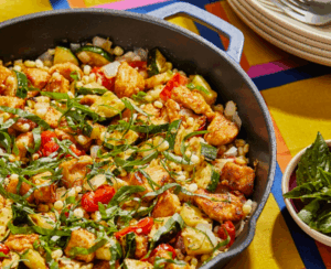 Skillet Chicken With Summer Vegetables